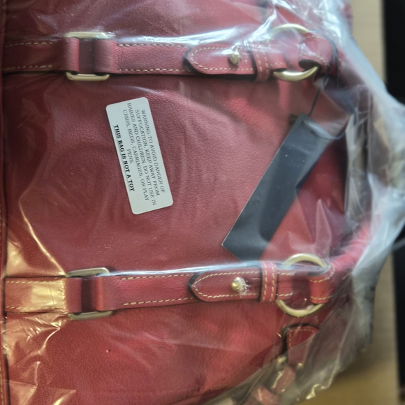 Dooney & Bourke Red Satchel Bag - Picture 2 of 4
